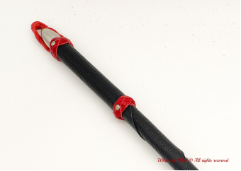 MTO Black & Red Wolf Tail Whip 
