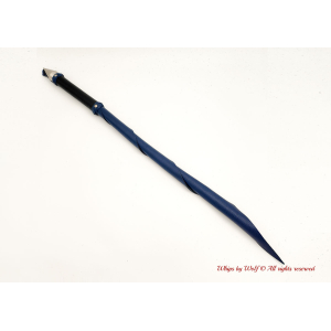 MTO Black & Blue Wolf Tail Whip 