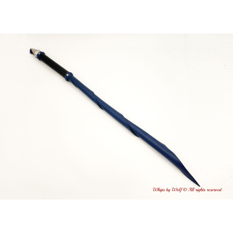 MTO Black & Blue Wolf Tail Whip 