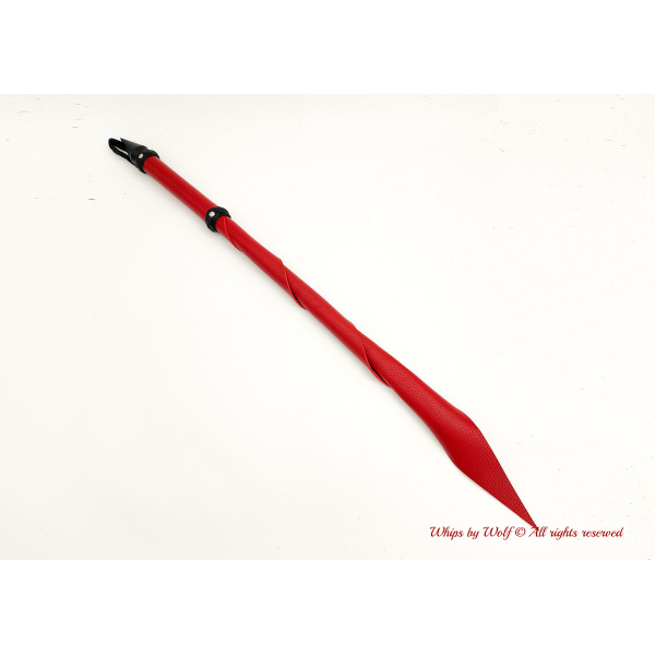 MTO Red & Black Wolf Tail Whip 