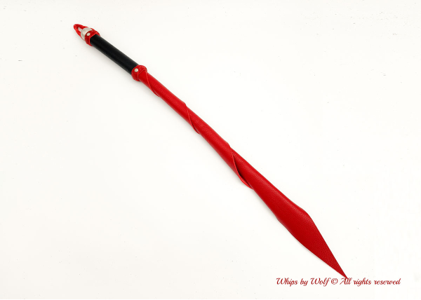 MTO Red & Black Wolf Tail Whip 