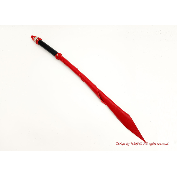 MTO Red & Black Wolf Tail Whip 