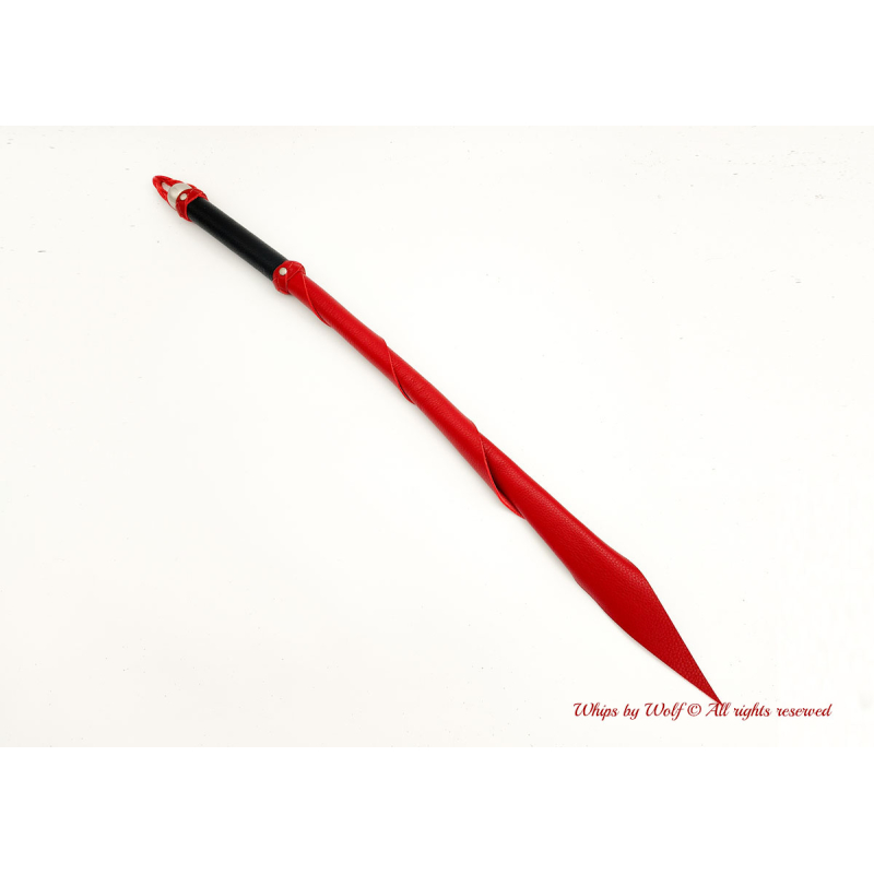 MTO Red & Black Wolf Tail Whip 