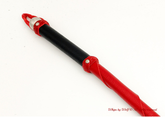 MTO Red & Black Wolf Tail Whip 