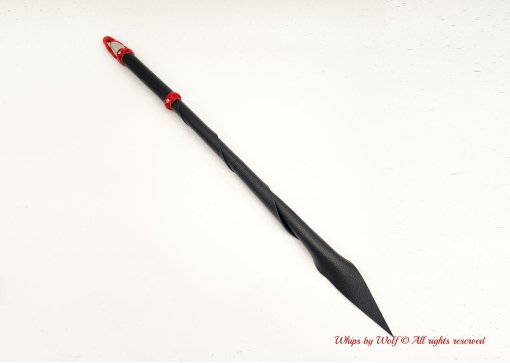 MTO Black & Red Wolf Tail Whip 