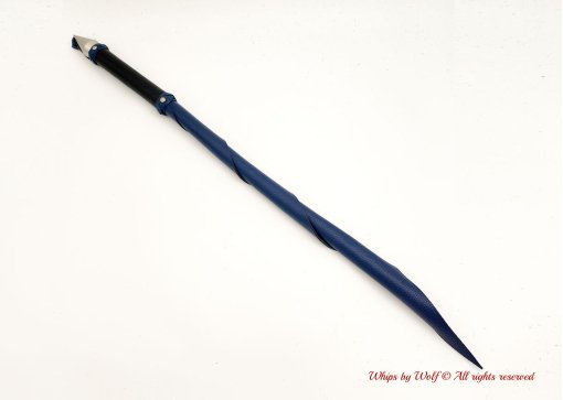 MTO Black & Blue Wolf Tail Whip 