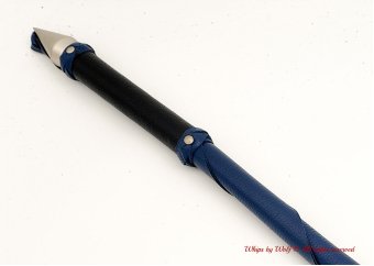 MTO Black & Blue Wolf Tail Whip 