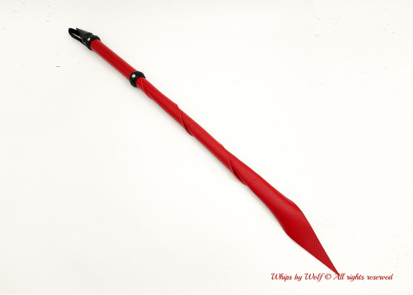 MTO Red & Black Wolf Tail Whip 