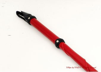 MTO Red & Black Wolf Tail Whip 