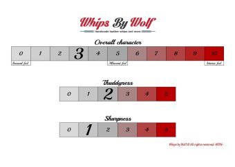 Flogger set in Metallic Orange & Black