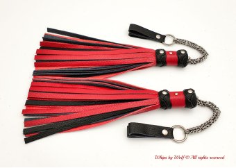 MTO Red & Black Poi Floggers 